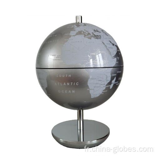 Globe de bureau moderne à peindre sur support en métal